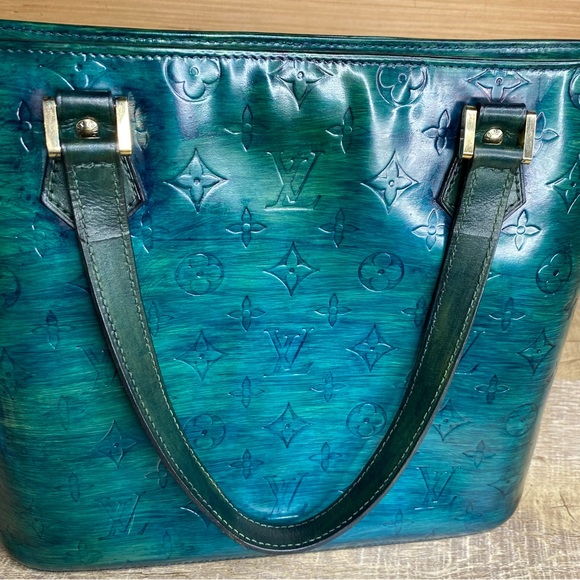 Louis Vuitton Redyed Vernis Houston Tote Vintage Designer Handbag Purse - Picture 15 of 17